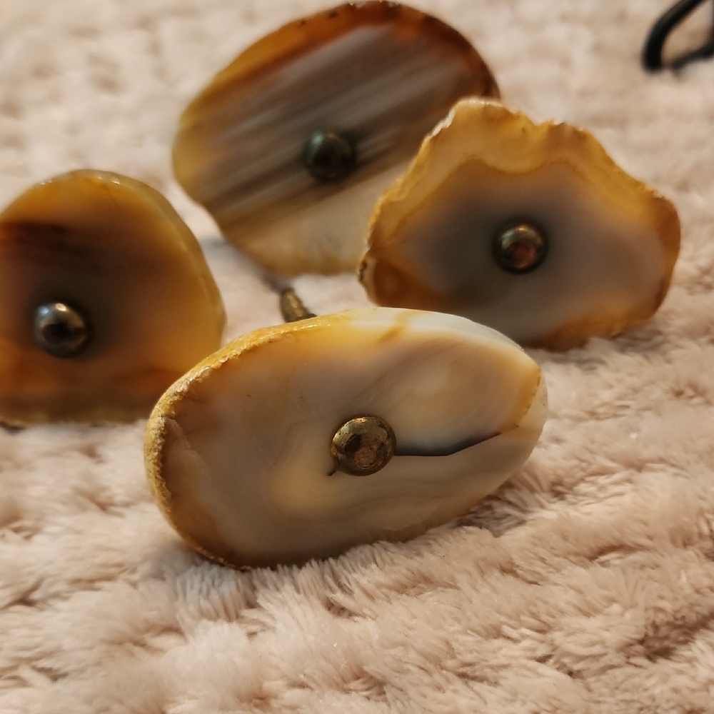 Natural Agate Stone Knobs Drawer - Picture 2 of 6